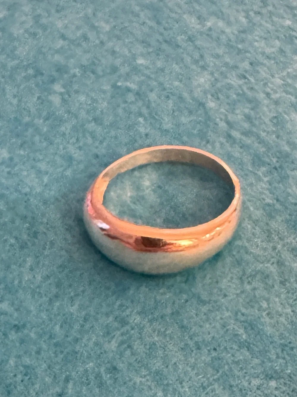 Classic Smooth Dome Sterling Silver Ring - Polished Silver Women’s Band 0172